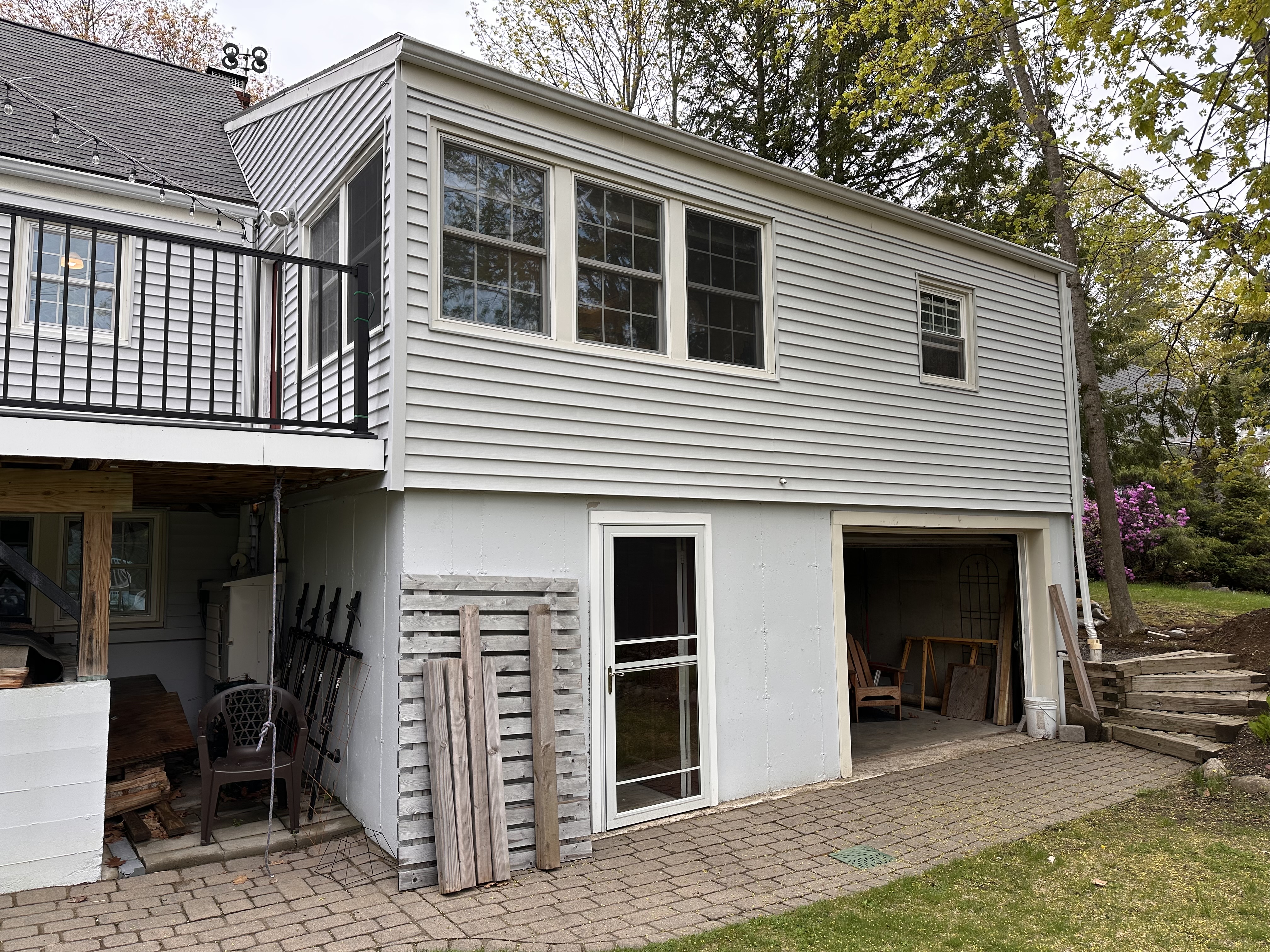 Lower level garage