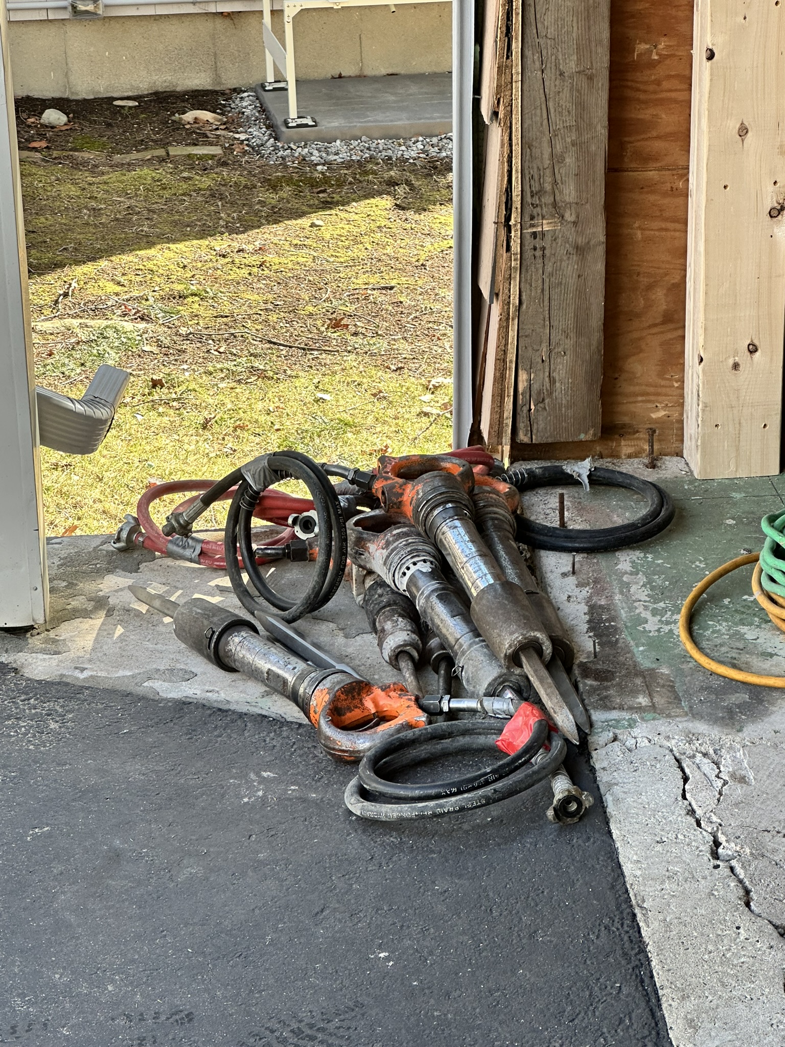 Lower level garage