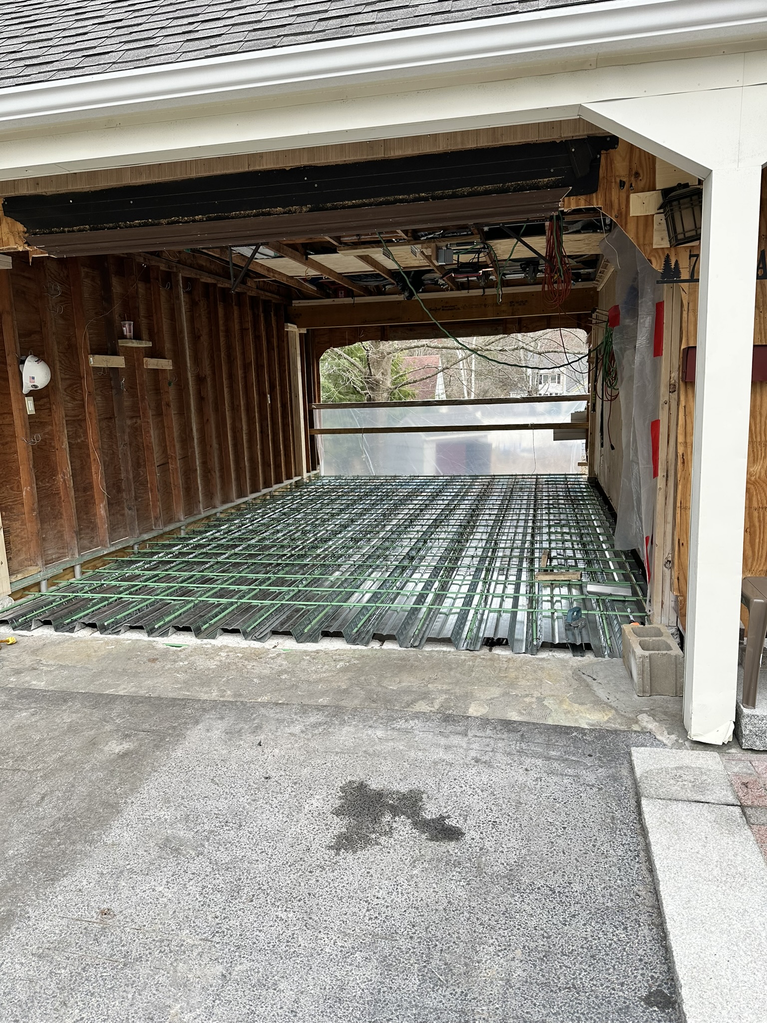 Lower level garage