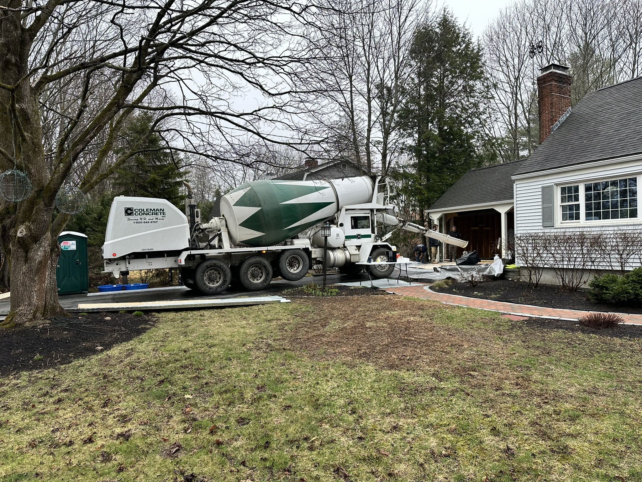 Lower level garage
