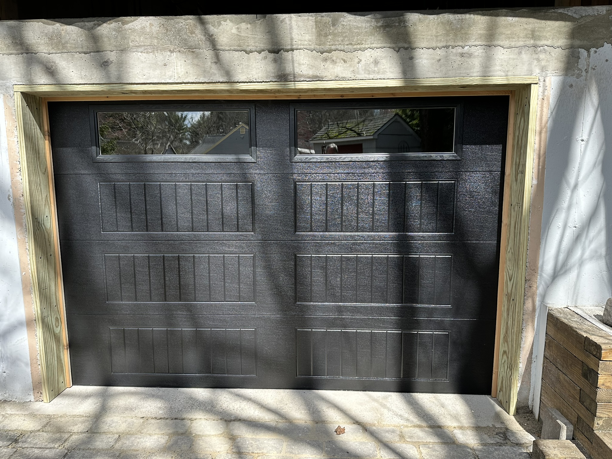 Lower level garage