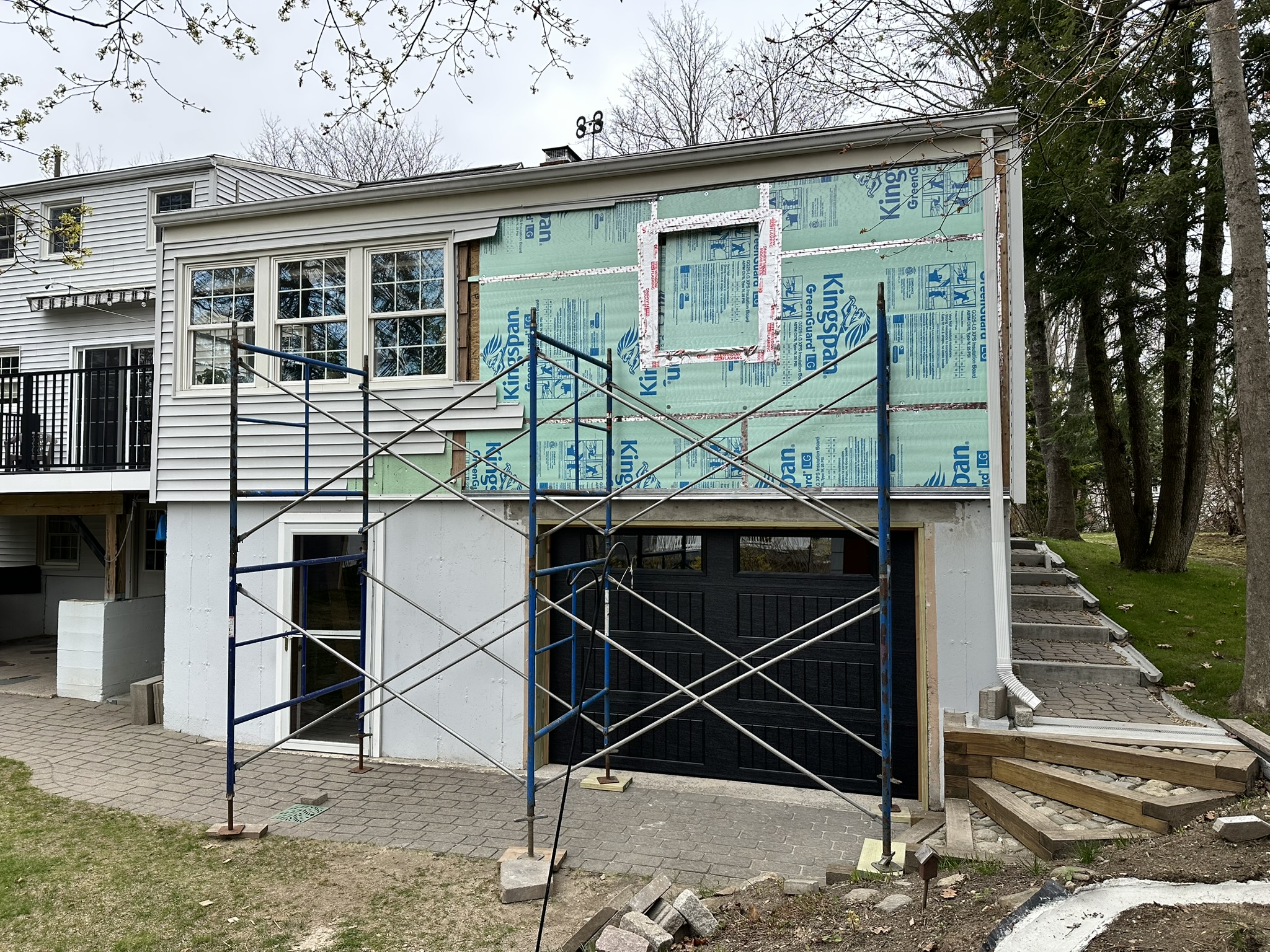 Lower level garage