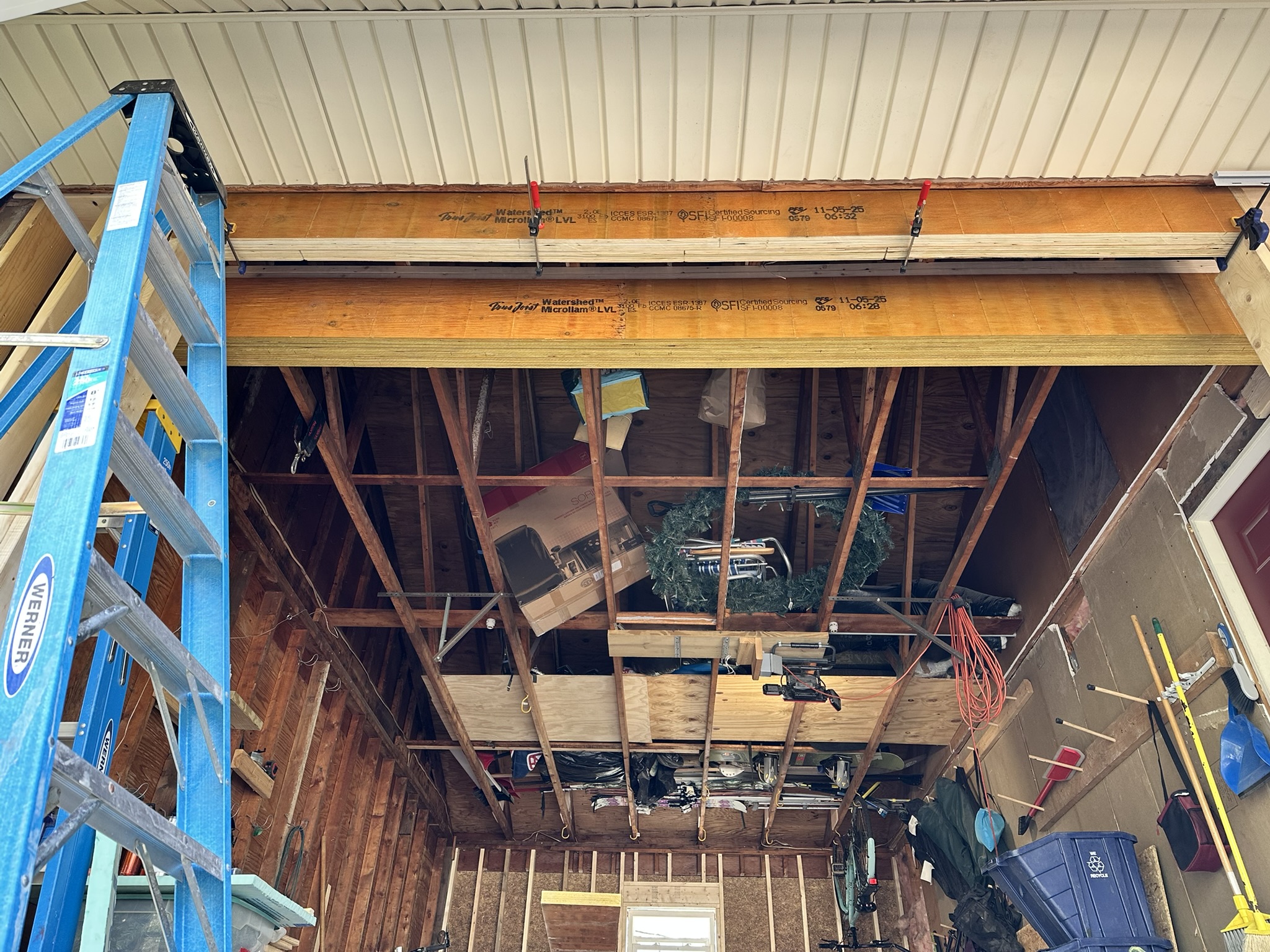 Lower level garage