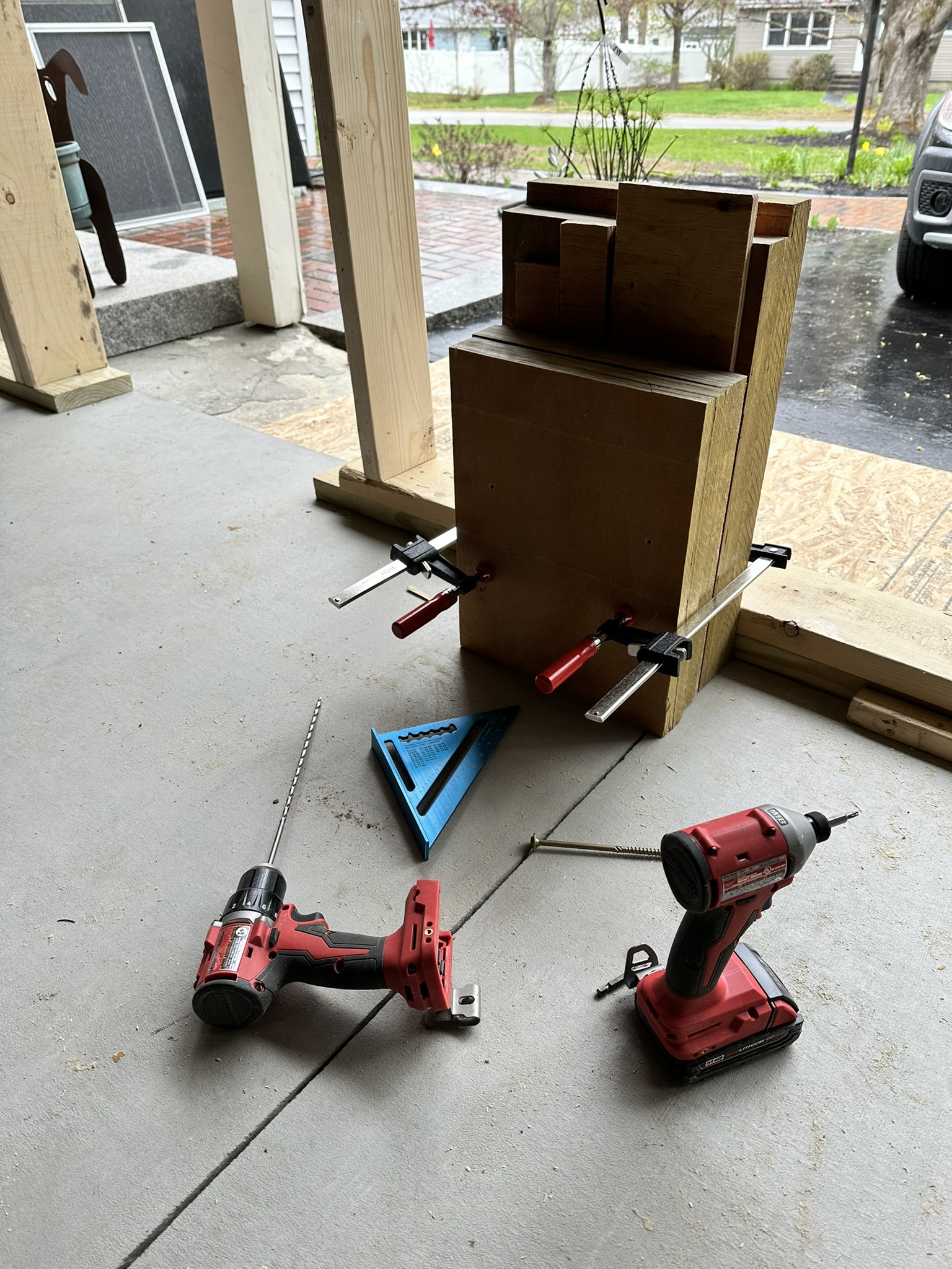 Lower level garage