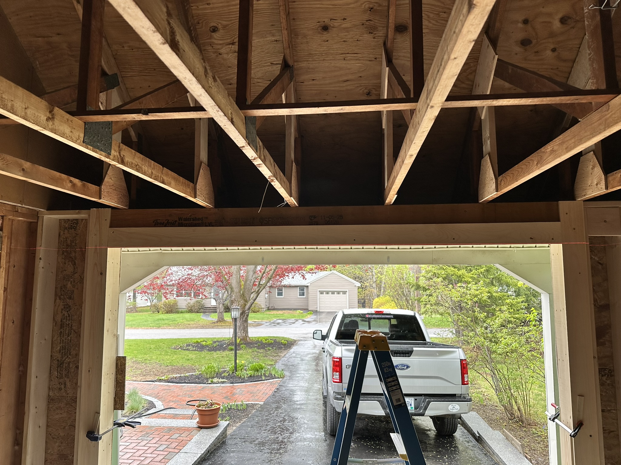 Lower level garage