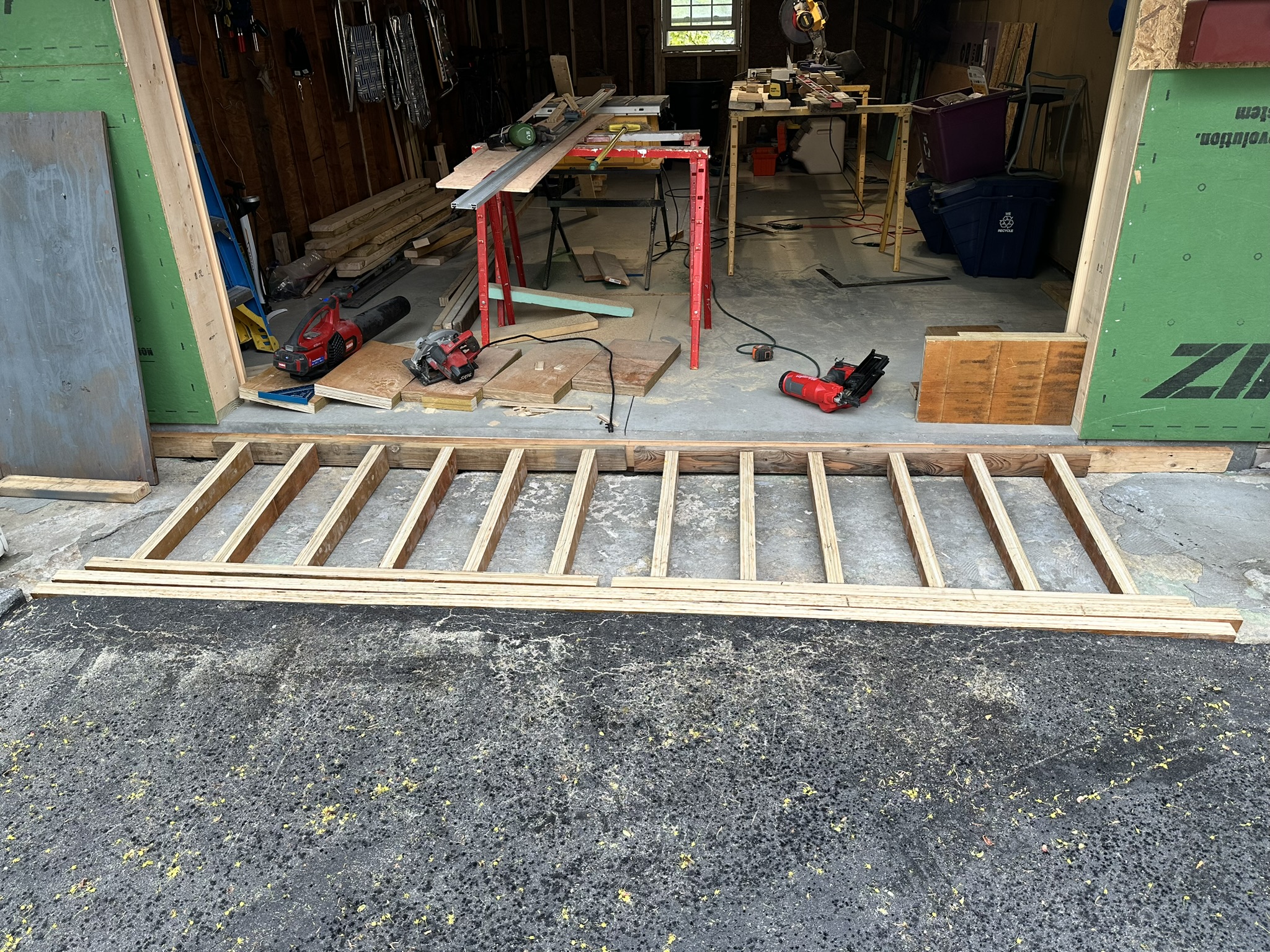 Lower level garage