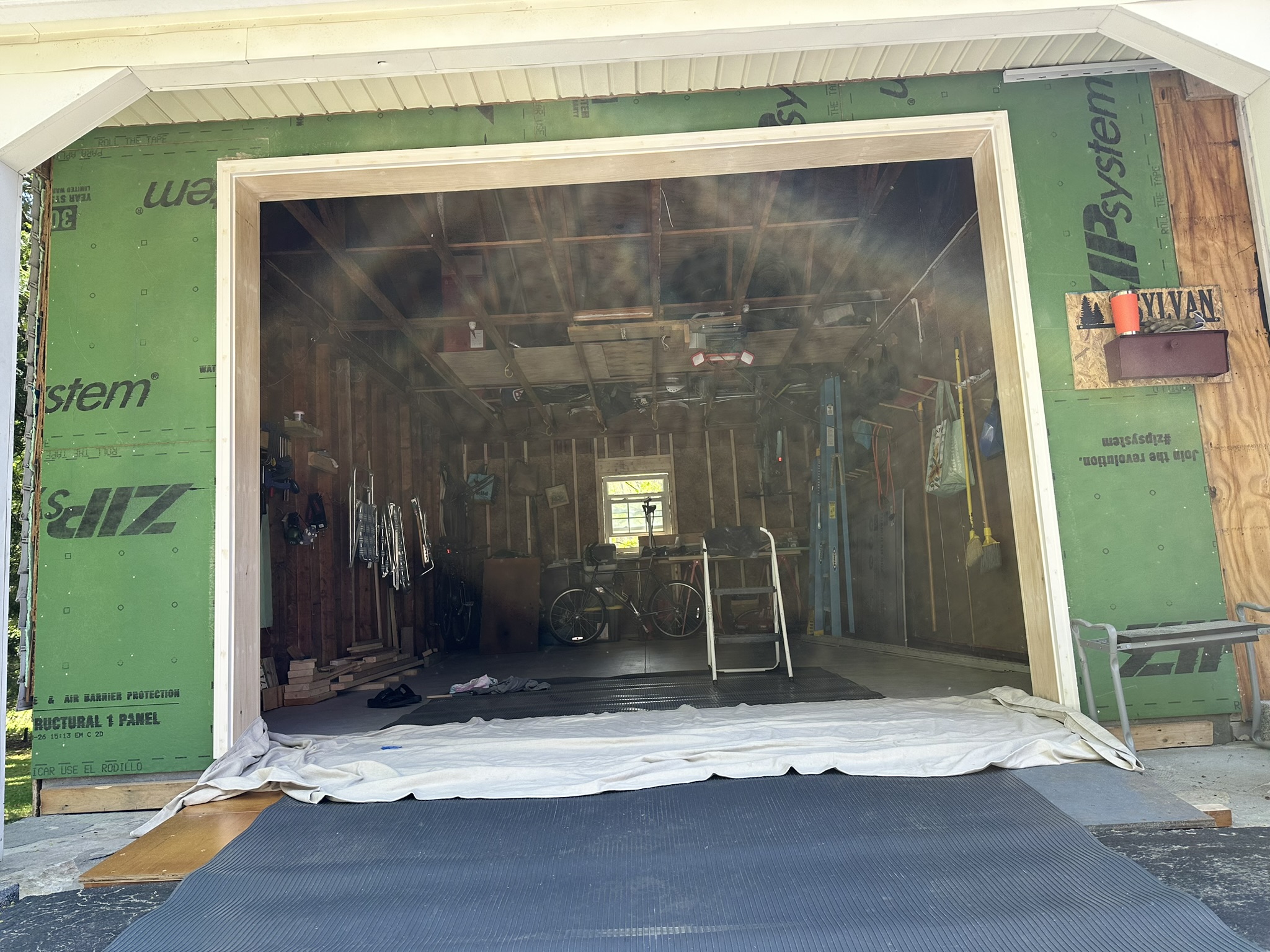 Lower level garage